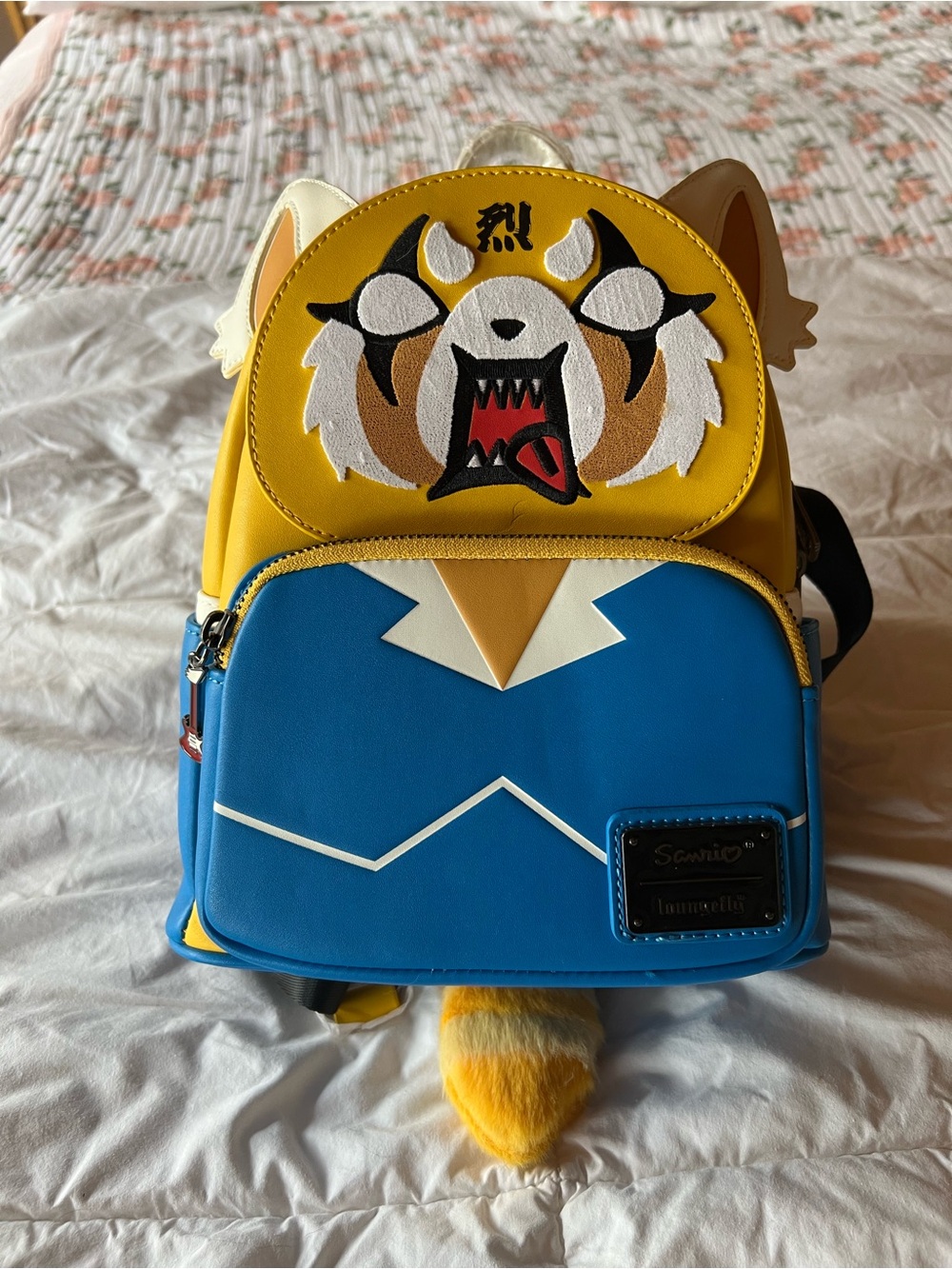 Loungefly Sanrio Aggretsuko Yellow & Blue Kids Mini Backpack